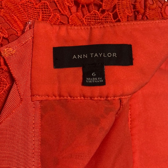 Ann Taylor Orange Lace Skirt - Picture 3 of 3